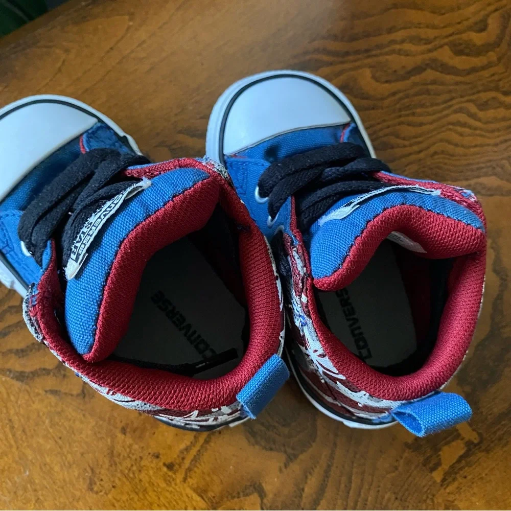 Converse American Flag Infant Size 4 High Top Sneakers
